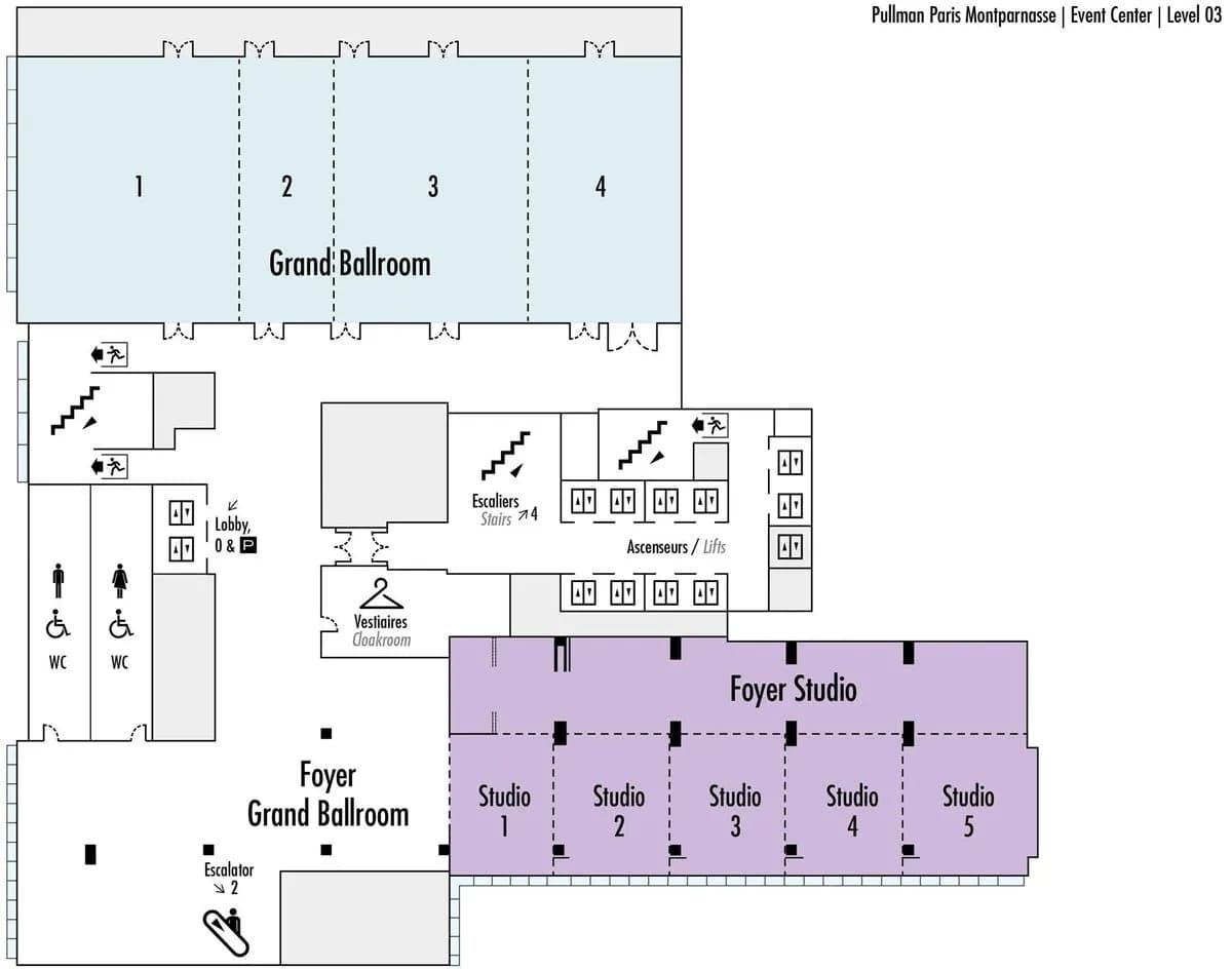Studio 1+2+3 - Pullman Paris Montparnasse