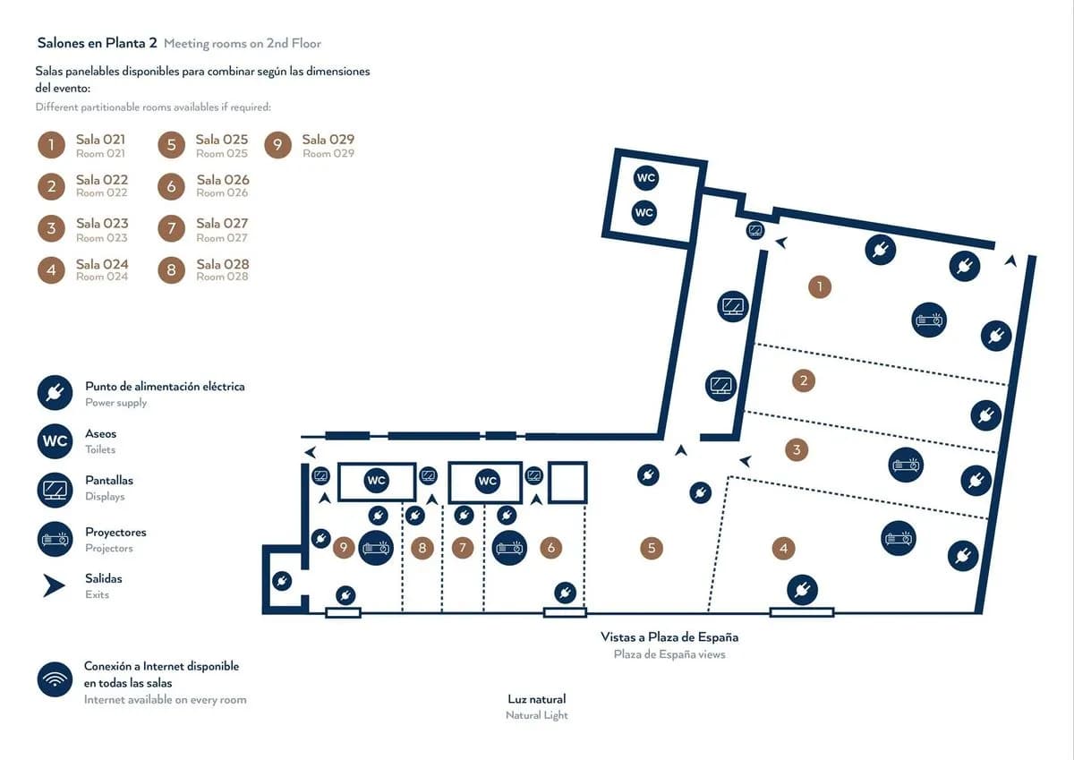 2nd floor. Entire floor - VP PLAZA ESPAÑA DESIGN