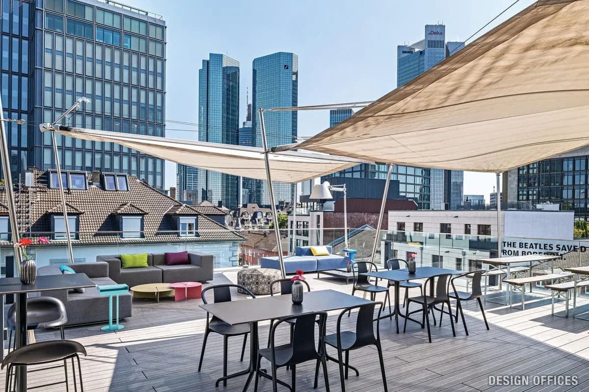 Rooftop Lounge + Terrace - Design Offices Frankfurt Barckhausstrasse