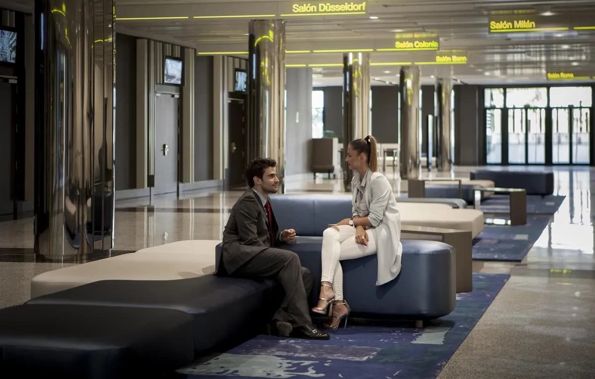 Italy - Germany Foyer Area - Madrid Marriott Auditorium Hotel & Conference Center