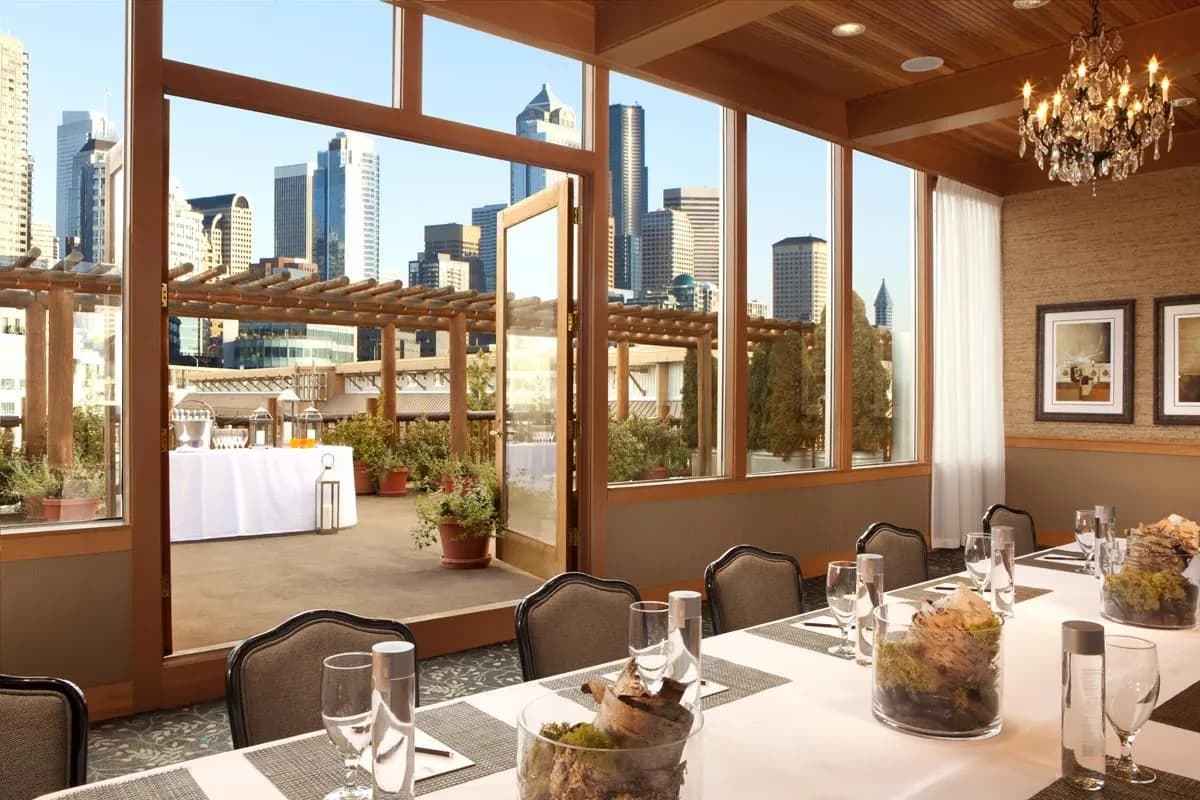 Outdoor Terrace and Deck - The Edgewater Hotel, a Noble House Hotel