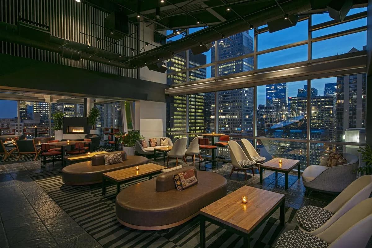 ROOF Lounge - Interior - theWit Chicago, a Hilton Hotel