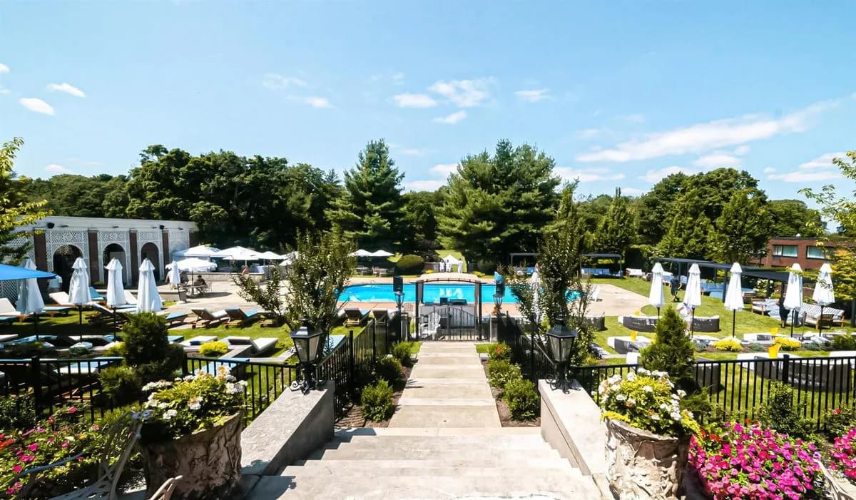 Outdoor Pool - The Mansion at Glen Cove- Newly Renovated