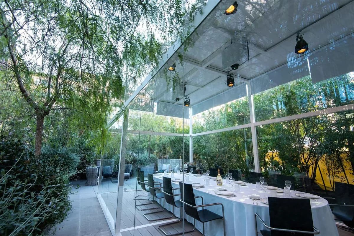 Sala de cristal en Mimosa Garden - Mandarin Oriental, Barcelona